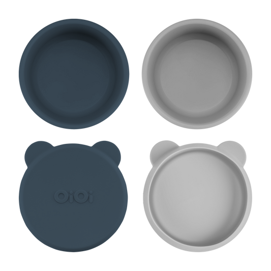 Silikon Kapaklı Mini Kase 2'li Mini Bites